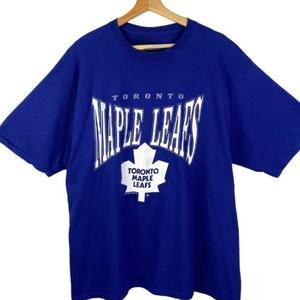 1991 Toronto Maple Leafs Nhl Canada   Shirt Retro Blue